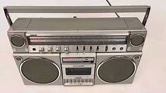 Panasonic platinum RX 5150 AM/FM stereo cassette boombox restored 1983