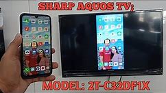 HOW TO SCREEN MIRROR SHARP AQUOS TV; EASY SMART TV