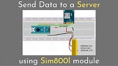 Send data to a server using sim800l gprs module | sim800l arduino gprs
