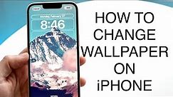 How To Change Wallpaper On iPhone! (2023)