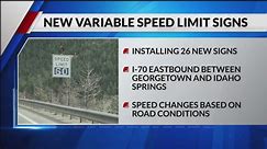 CDOT will be changing how fast you can drive on I-70 based on traffic conditions
