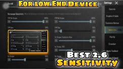 iPhone 6s & 6s Plus Best Sensitivity After 2.6 Update | Improve Recoil Like a Pro😳 | Low end device🔥