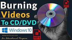 ✅ How to Burn Video Files to CD/DVD in Windows 10 PC | Plays on DVD Players