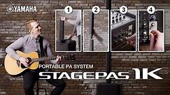 Yamaha Portable PA system "STAGEPAS 1K" Simple setup & professional sound.