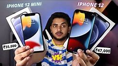 iPhone 12 vs 12 Mini Comparison | Camera, Battery & Gaming | iPhone 12 Mini vs iPhone 12