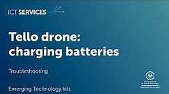 Tello drone: Battery troubleshooting