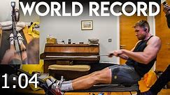 Phil Clapp WORLD RECORD 500m rowing machine