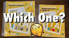 Singapore Dimensions Math Teacher's Guide vs Home Instructor's Guide