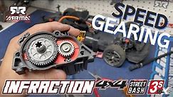 NEW Arrma 1/8 INFRACTION 4x4 3s BLX (High Speed Gearing Installed)