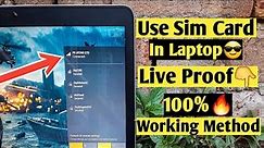 How To Install SIM Card In Laptop - Live Proof