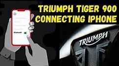 Triumph Tiger 900 - Connecting iPhone for Navigation with MyTriumph App