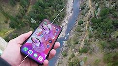Dropping iPhone 11 Pro Down Tallest Bridge Using ZipLine! Will it Survive?