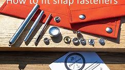 How to fit snap fasteners durable dot by J Clarke Marine Ltd