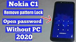 nokia 1165 hard reset (no wipe data option) nokia c1 ta 1165 pattern password pin remove Without PC