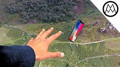 iPhone X Helicopter 1200ft Drop Test!! + Mous Case Review