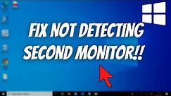 Troubleshoot Dual Monitor Setup: Windows 11/10 Not Detecting Second Monitor (2023)