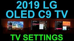 LG OLED C9 TV Settings and My Personal Picture Setup C9PUA 65 Inch 4K HDR Demo