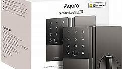 Aqara Smart Lock U100, Fingerprint Keyless Entry Door Lock with Apple Home Key, Touchscreen Keypad, Bluetooth Electronic Deadbolt, IP65 Weatherproof, Supports Apple HomeKit, Alexa, Google, IFTTT, Gray