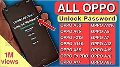2024 Method:- All Oppo Reset Password How to fix forgot lockscreen Password Any Oppo Phone