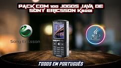 100 jogos JAVA em versões mais COMPLETAS de Sony Ericsson K800i em PORTUGUÊS