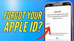 How To Find Apple ID Without iPhone I Forgot My Apple ID! [ EASY TRICK ]