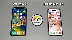 iPhone Xs Max Vs iPhone 15 I SPEED TEST