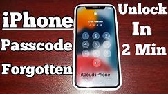 Unlock/Recover iPhone Forgot Passcode | How To Unlock iPhone If Forgot Password