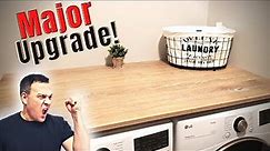 Laundry Room Makeover! | Easy DIY Laundry Countertop