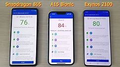 iPhone 13 vs Samsung S21 FE 5G vs Samsung S20 FE Benchmark Test