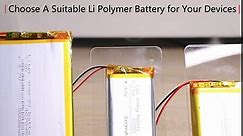 Liter 3.7V 120mAh 302323 Lipo Battery Rechargeable Lithium Polymer ion Battery Pack with JST 2.0mm Connector