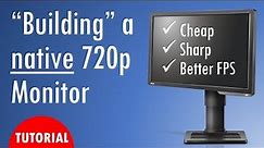 Building a native 720p monitor ft OzTalksHW