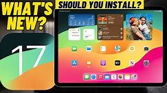 iPad OS 17 New Features! What's New?