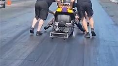 Incredibly Powerful Top Fuel Motorcycle is Too Much for this track!