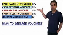 How to Prepare Vouchers - vouchers in accounting