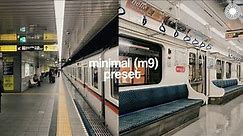 Minimal (M9) filter | Instagram feed theme | vsco filters tutorial