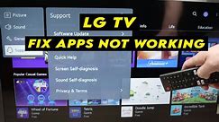 LG Smart TV: How to Fix Any App Not Working