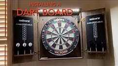 Installing a Dart Board with Cabinet