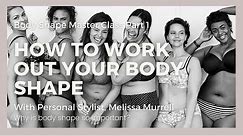 What's your body shape? Why is body Shape SO important? Part 1: Body Shape Master Classe Series.