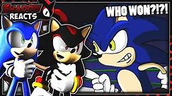 Sonic & Shadow Reacts To Mario Vs Sonic - Cartoon Beatbox Battles!