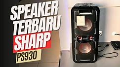 SPEAKER PORTABLE SHARP TERBARU || SHARP PS930