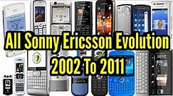 All Sony Ericsson Evolution 2002 To 2011