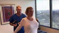 Houston Chiropractor Dr Gregory Johnson Adjusts Houstonian Woman Suffering From Lower Back Pain