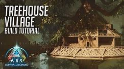 ARK: Survival Ascended | Tree House Village Base | Build Tutorial