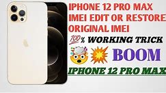 iphone 12 pro max imei edit change or restore original imei number || imei edit all iphones ist copy