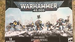 Unboxing and First Impressions of Space Wolves Grey Hunter Pack