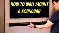 How to Wall Mount a Soundbar, Samsung HW Q600A