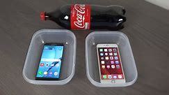 Samsung Galaxy S7 Edge vs. iPhone 6S Plus Coca-Cola Freeze Test 9 Hours! Will It Survive