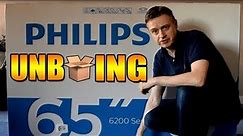 Unboxing Phillips 65 inch TV 65PUS6262 Ultra HD with Ambi Light 3 Technology