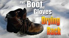 DIY Easy PVC Boot and Glove Drying Rack