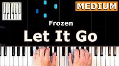 Let it go (Frozen) - Piano Tutorial MEDIUM